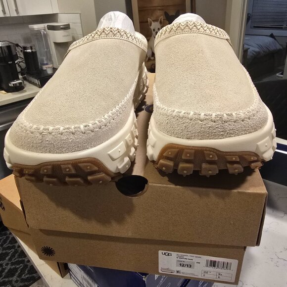 Ugg Venture Daze 1155650 Cream / Jasmine Suede Slip Ons Mens Size 12 NEW - Picture 5 of 16